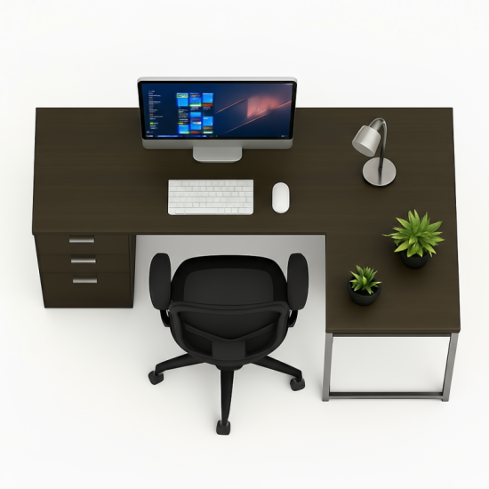 Escritorio Corner Gray