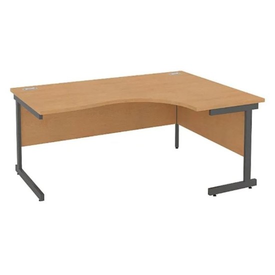 Escritorios de oficina rectangulares de lujo Commerce II con pedestal fijo