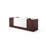 Recepción para oficina White Brown