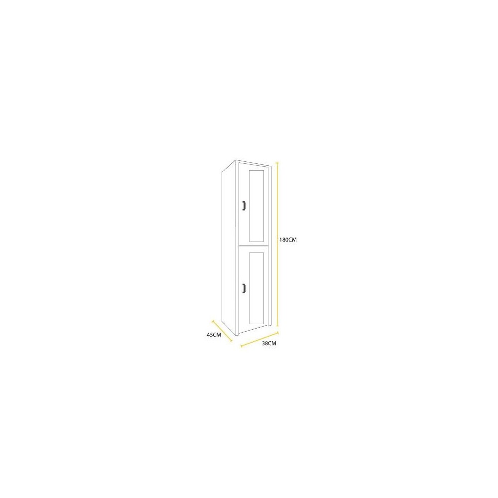 Locker métalico 2 puertas