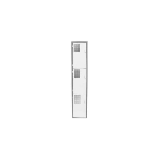 Locker Color Blanco - 3 puertas
