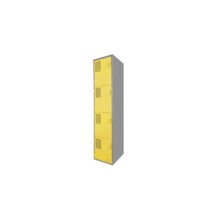 Locker Color Amarillo - 4 puertas