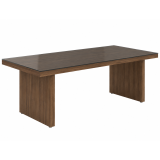 Mesa de juntas para oficina IMPORTANT con cubierta de vidrio