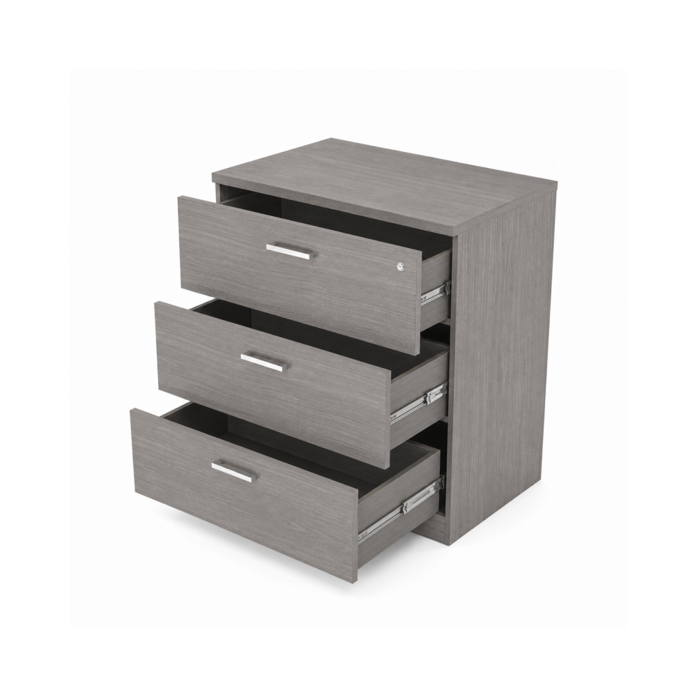 Archivero Horizontal Ejecutivo de 3 Gavetas para Oficina