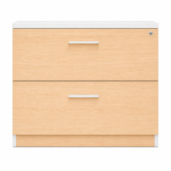 Archivero Ejecutivo Elite File 2 | Archivero Horizontal para Oficina con 2 Gavetas y Cerradura