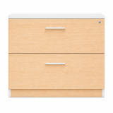 Archivero Ejecutivo Elite File 2 | Archivero Horizontal para Oficina con 2 Gavetas y Cerradura