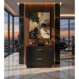 Archivero Ejecutivo Elite File 2 | Archivero Horizontal para Oficina con 2 Gavetas y Cerradura