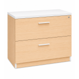 Archivero Ejecutivo Elite File 2 | Archivero Horizontal para Oficina con 2 Gavetas y Cerradura