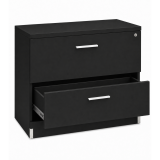 Archivero Ejecutivo Elite File 2 | Archivero Horizontal para Oficina con 2 Gavetas y Cerradura