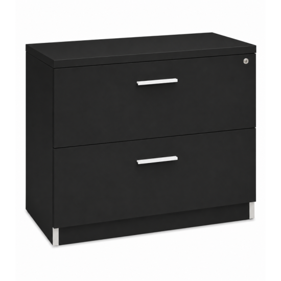 Archivero Ejecutivo Elite File 2 | Archivero Horizontal para Oficina con 2 Gavetas y Cerradura