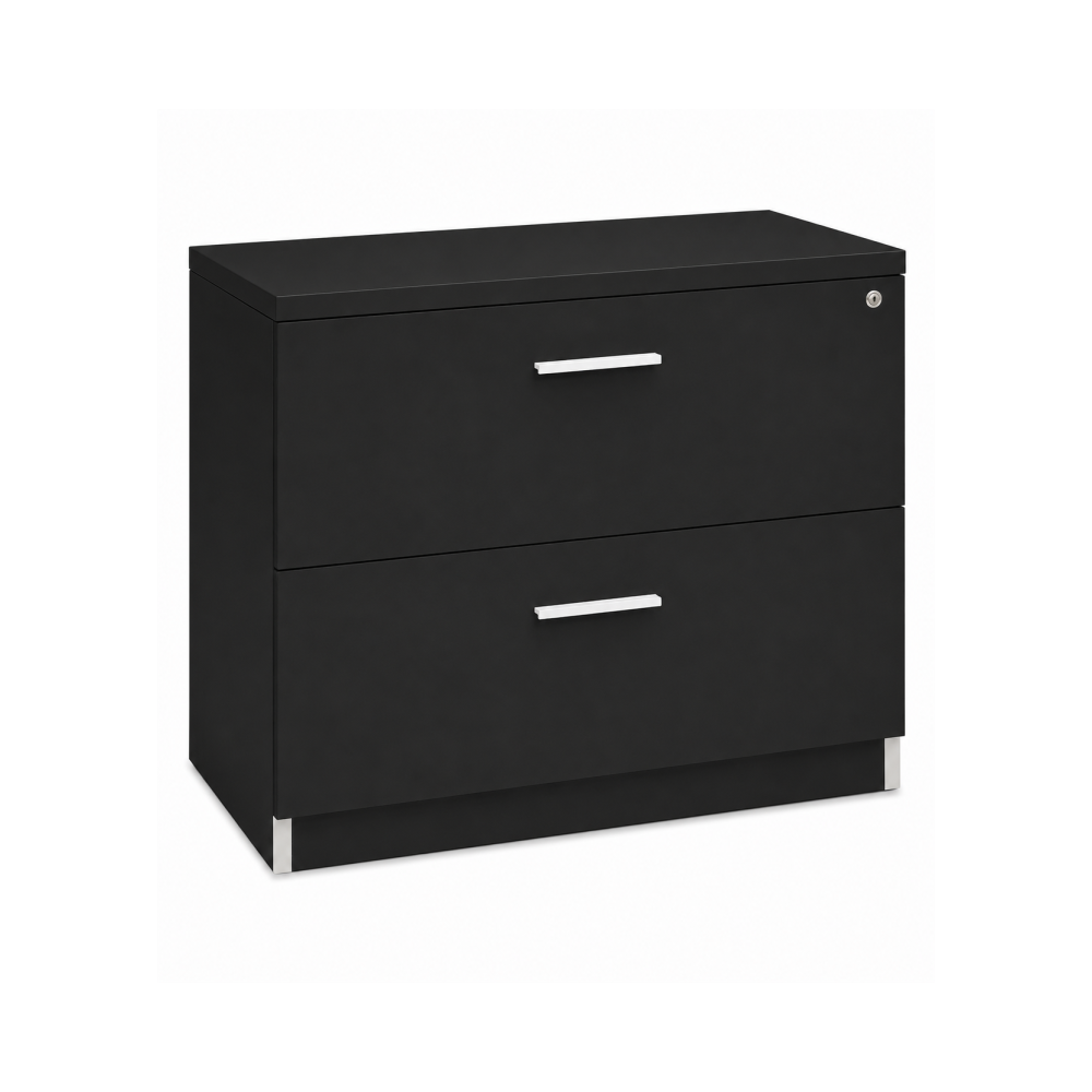 Archivero Ejecutivo Elite File 2 | Archivero Horizontal para Oficina con 2 Gavetas y Cerradura