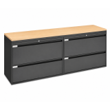 Archivero Metálico Horizontal Titan File 4 | Archivero para Oficina de 4 Gavetas con Cerradura