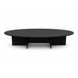 Mesa de Juntas Élite Oval Black