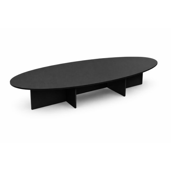 Mesa de Juntas Élite Oval Black