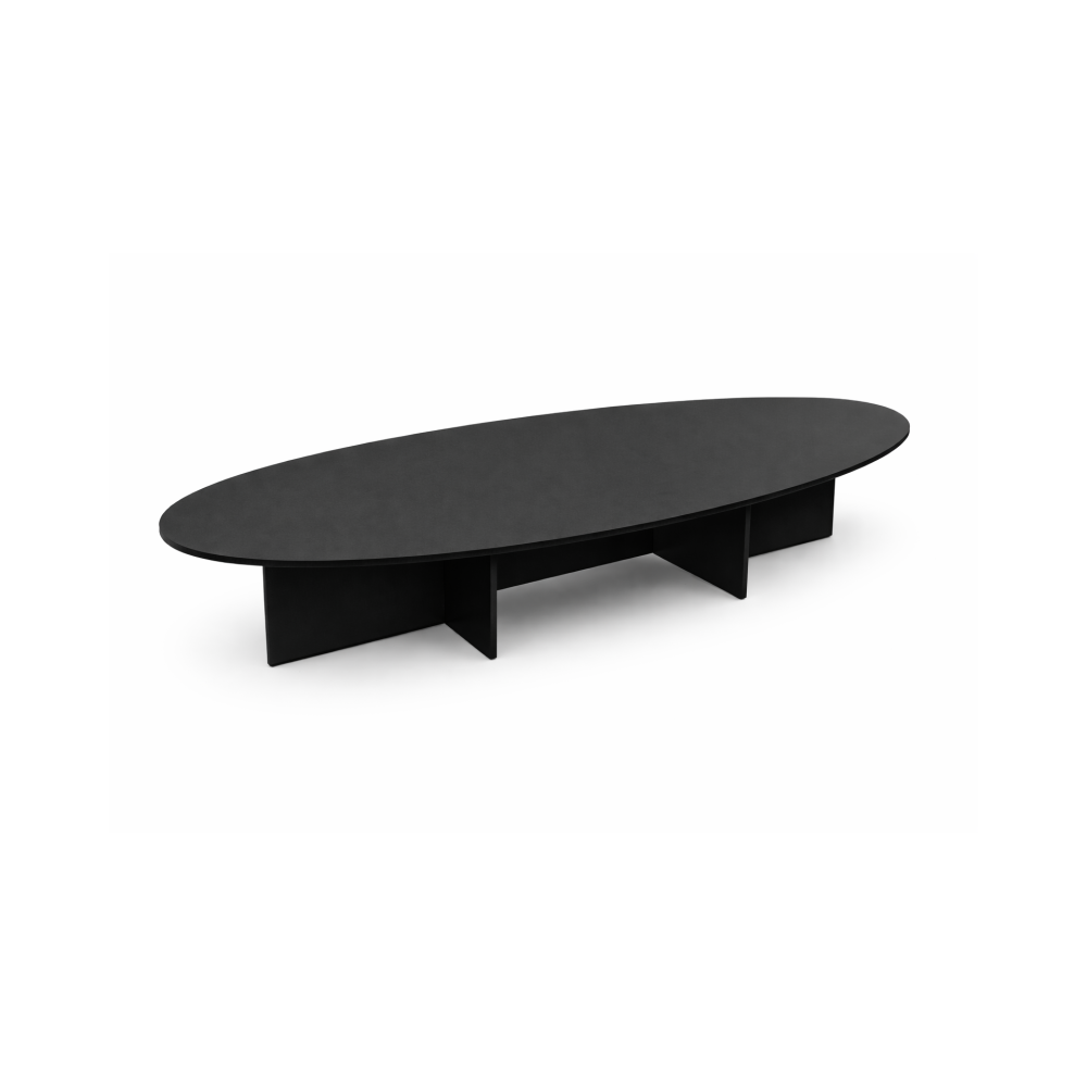 Mesa de Juntas Élite Oval Black