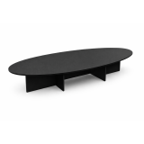 Mesa de Juntas Élite Oval Black