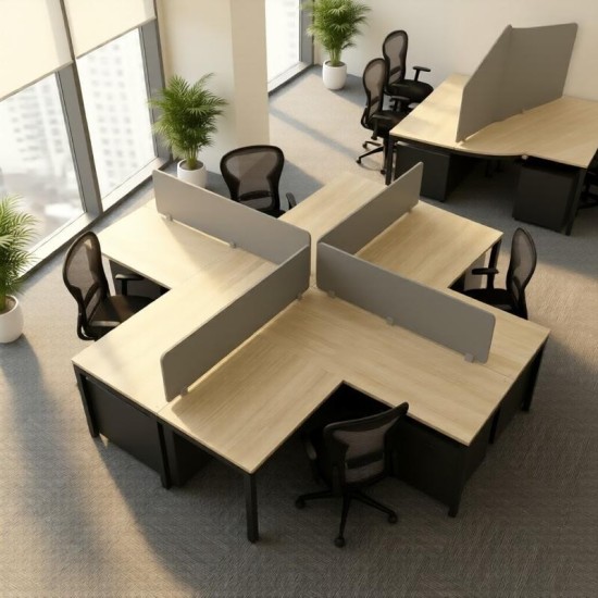 Estacion de trabajo de oficina de cubiculo