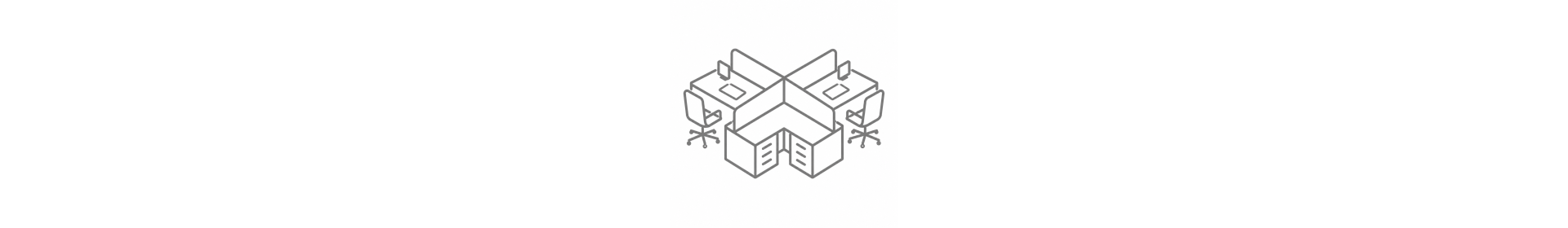 Sistemas Modulares en Cruzeta | Muebles de Oficina México